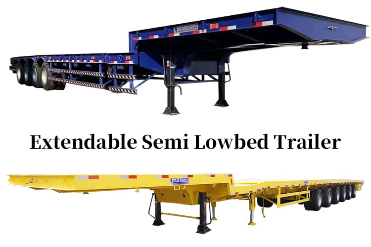 Extendable Semi Lowbed Trailer