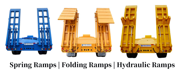 Different types of Ramps of Lowbed Trailer for Sale