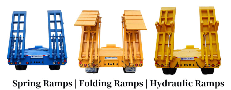 Different types of Ramps of Lowbed Trailer for Sale
