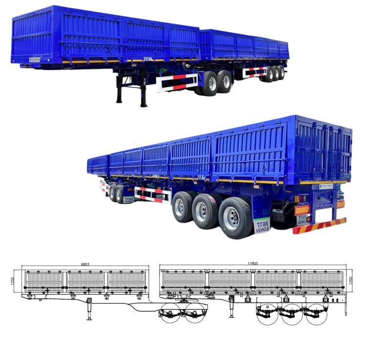 Interlink/Superlink Trailer for Sale - Super Link Flatbed Skeleton Side Tipper Trailer