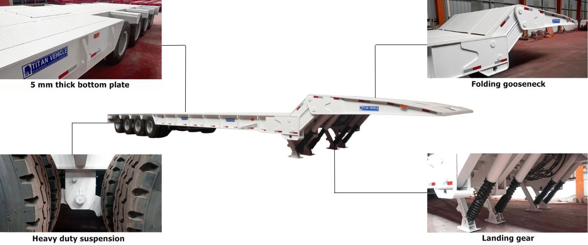What is a Folding Gooseneck Trailer TITAN Folding Gooseneck Trailer for Sale