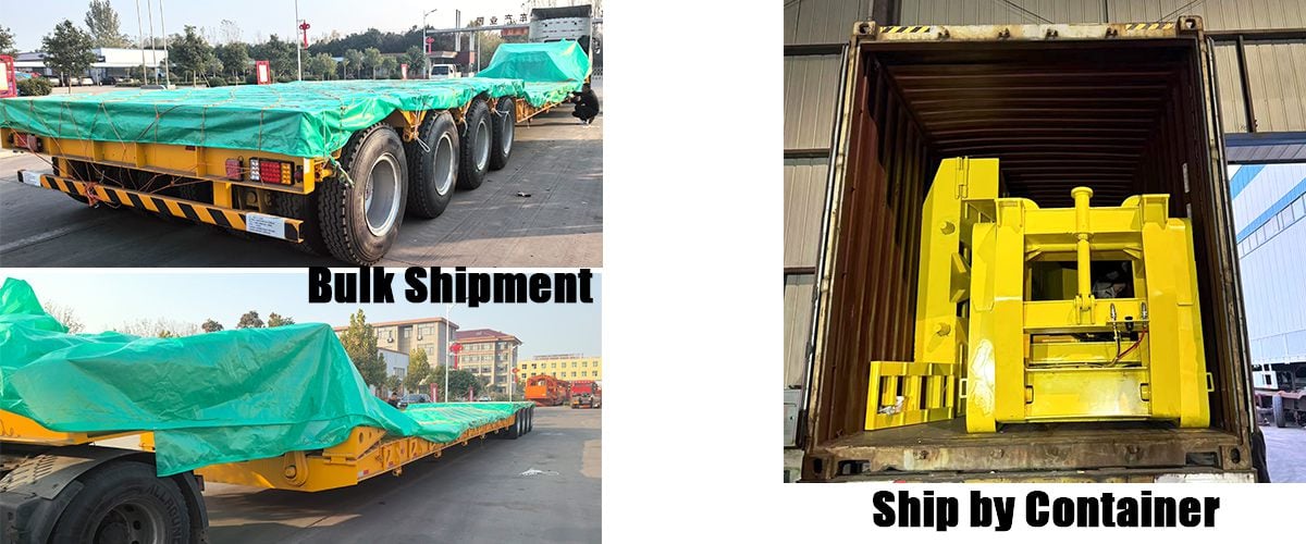 What is A Lowboy Trailer  50 Ton Lowboy Semi Trailer for Sale in Guyana