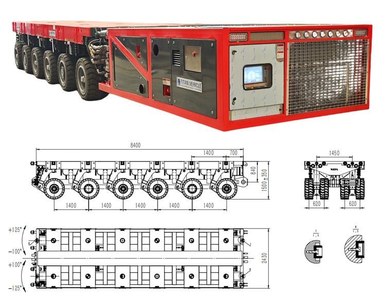 Multi Axle Trailer for Sale - Hydraulic Modular Trailer Self Propelled Modular Transporter(SPMT)