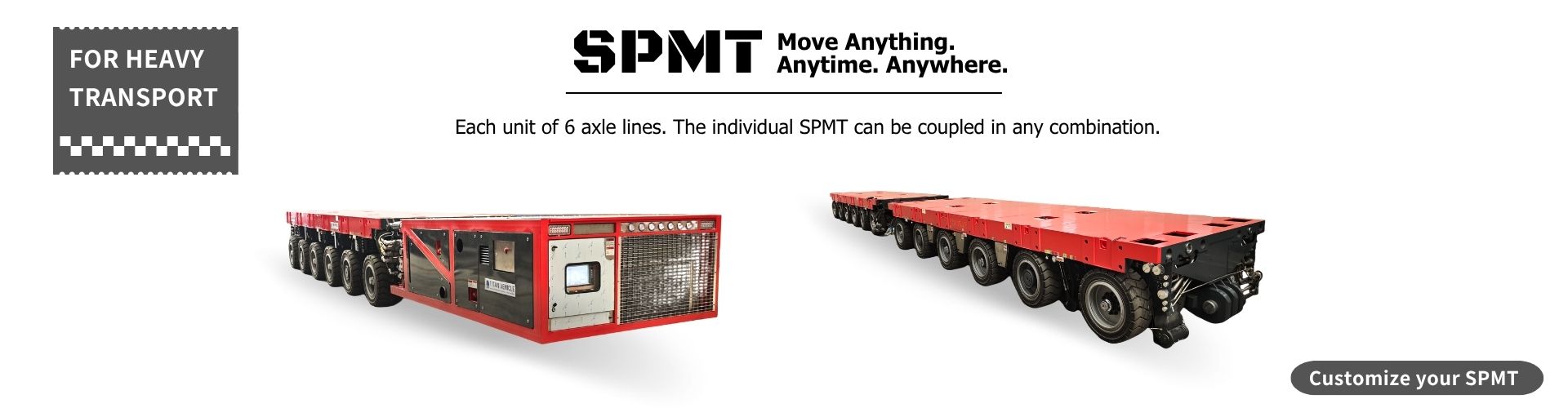 Multi Axle Trailer for Sale - Hydraulic Modular Trailer Self Propelled Modular Transporter(SPMT)