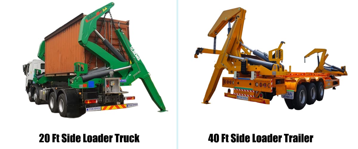 Guyana Container Side Loader Trailer for Sale  TITAN Container Handling Solution