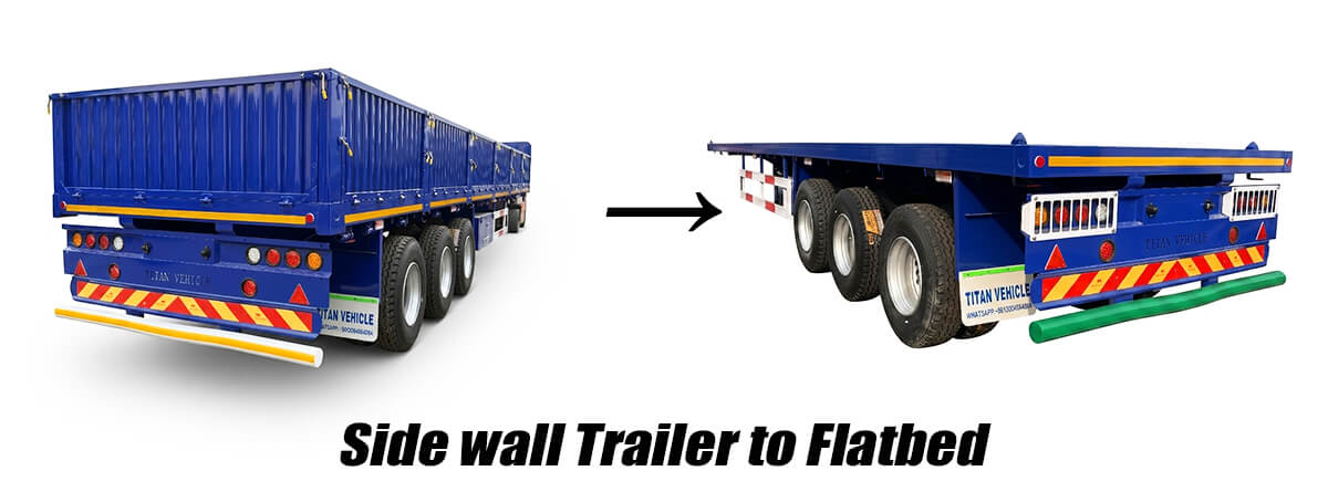 Side Wall Trailer for Sale in Zambia | High Capacity Semi Trailers