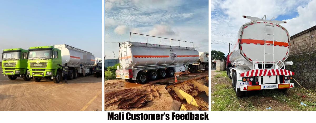 3 Axle 45000 Liters Fuel Tanker Semi Trailer in Mali