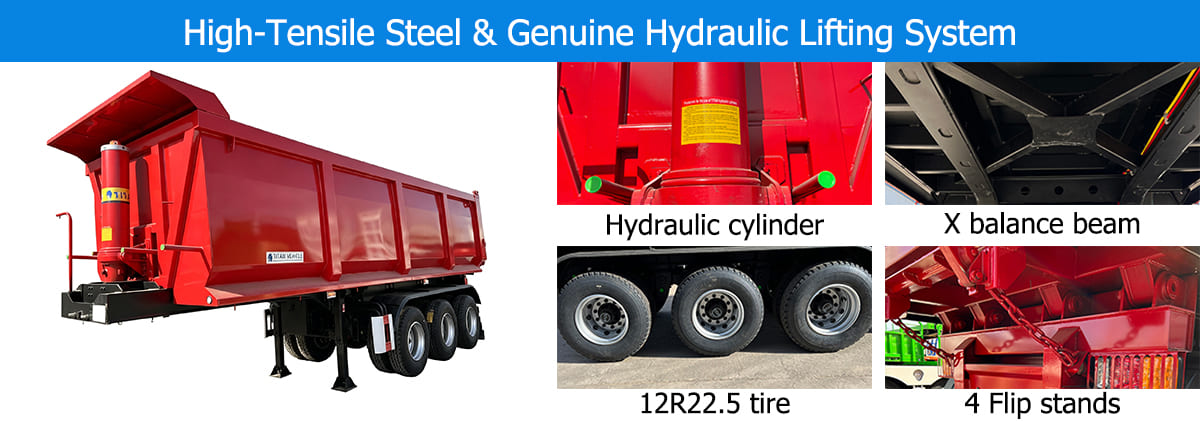 TITAN Rear Dump Semi Trailer in Senegal Buying Guide for Heavy-Duty Transport