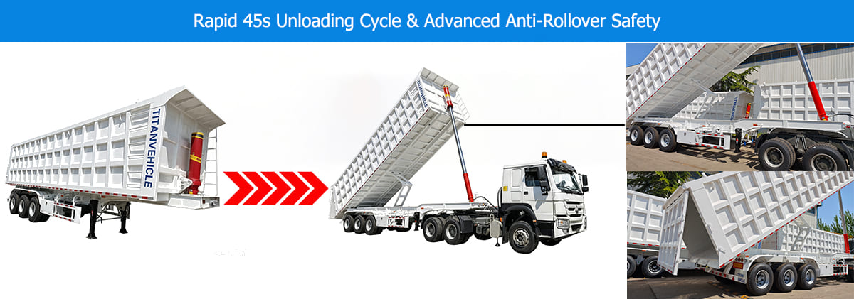 TITAN Rear Dump Semi Trailer in Senegal Buying Guide for Heavy-Duty Transport