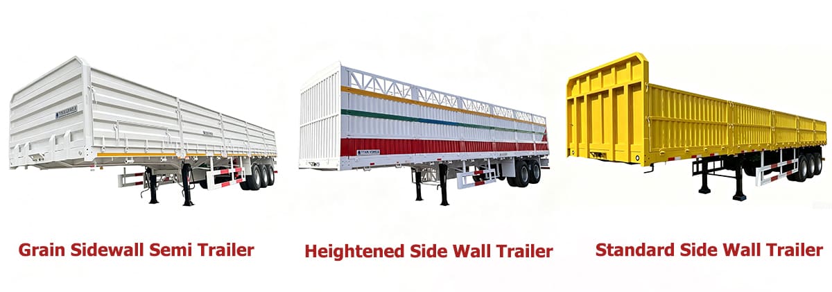 Side Wall Grain Semi Trailers for Sale in Zimbabwe