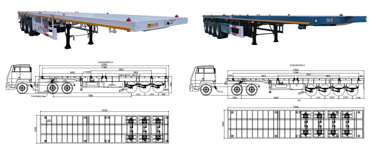 Buy Flatbed Trailer Prices for Sale in Sierra Leone