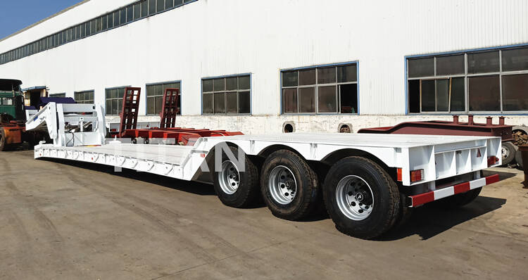 60 Ton Detachable Gooseneck Lowbed Trailer