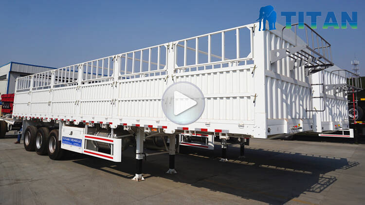 Drop side fence trailer