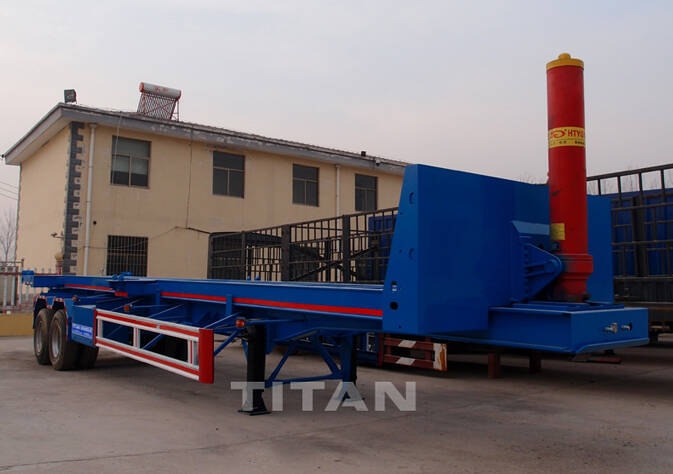 2 axle tipping container trailer