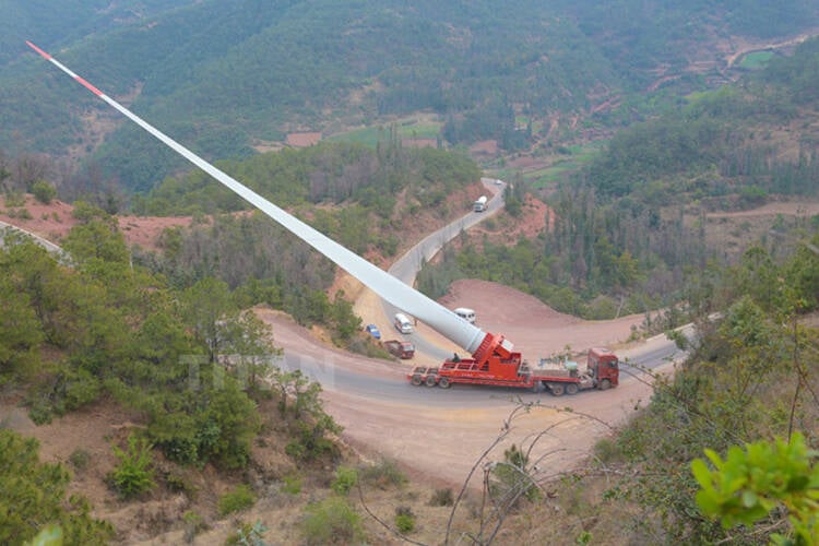 Wind Turbine Blade Transportation Trailer