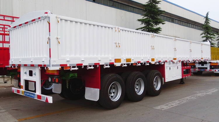 3 Axle cargo semi trailer price 