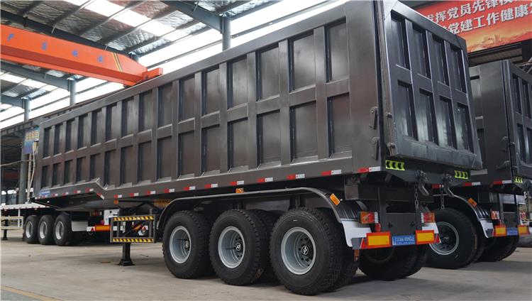 3 Axle 80 Ton Hydraulic Tipper Dump Semi Trailers