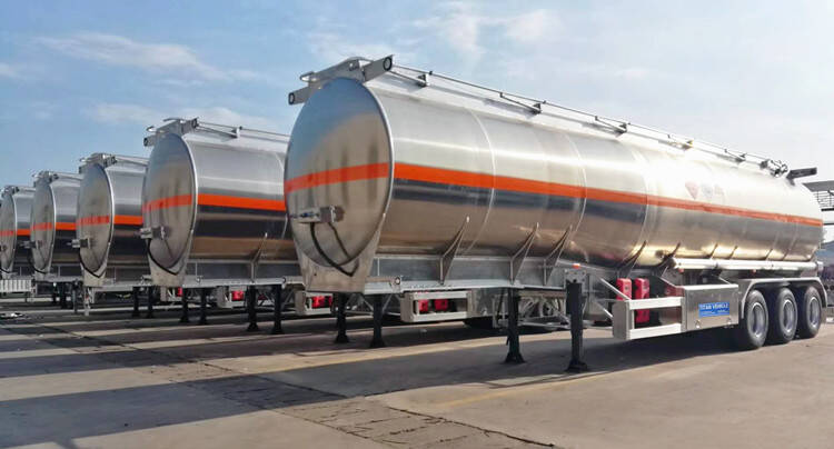 3 Axle Aluminium Fuel Tanker Trailer for Sale - TITAN Vehicle