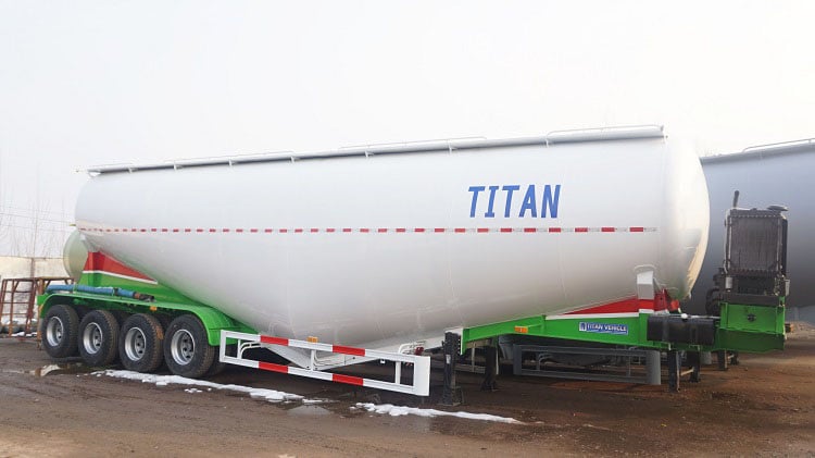 land plaster cement silo transport tank trailer for sale