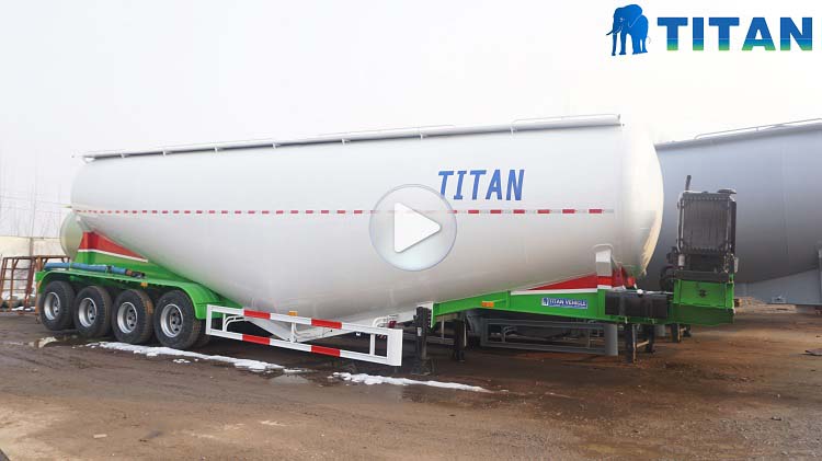 4 Axle Dry Bulk Tanker Trailer vidoe