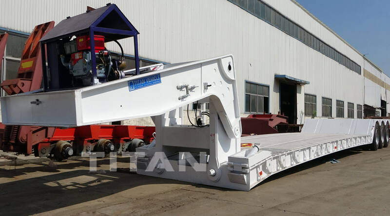 60 Ton Detachable Gooseneck Lowbed Trailer