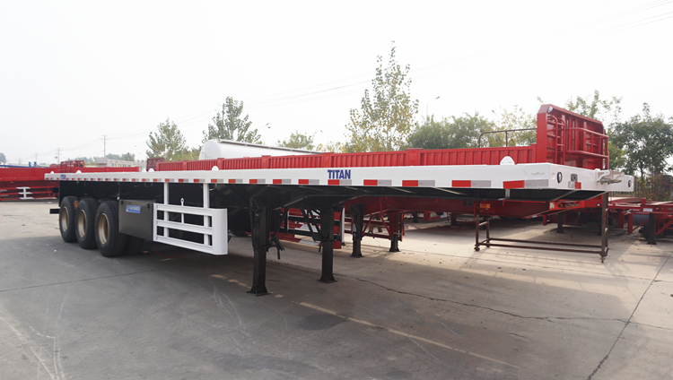 China Tri Axle Flatbed Trailer for Sale - TITAN Vehicle