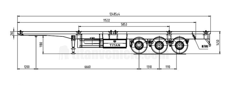 China Tri Axle Flatbed Trailer for Sale - TITAN Vehicle