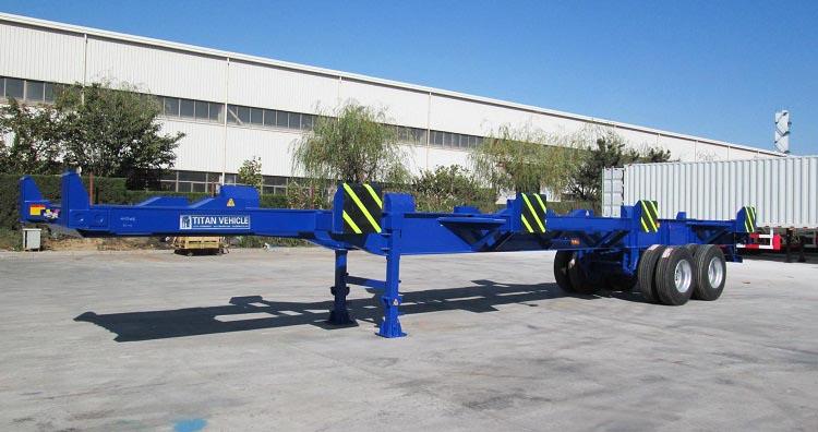 40ft Bomb Cart Trailer for Sale , Terminal Port Trailer 