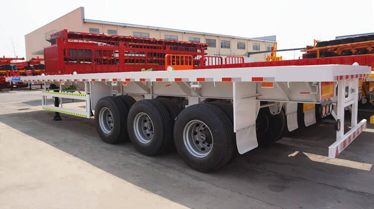 China 40ft Flatbed Truck Trailer for Sale Manufacturers