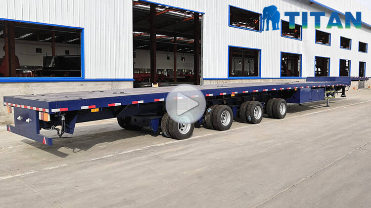 TITAN 58M 4 Axle Extendable Blades Wind Turbine Trailer