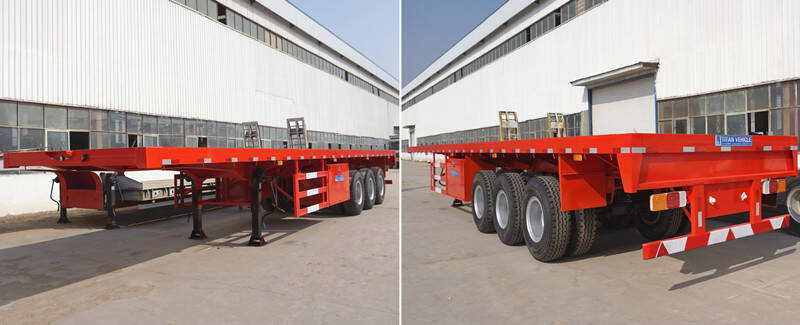 China 40ft Container Flatbed Truck Trailer for Sale - TITAN Vehicle