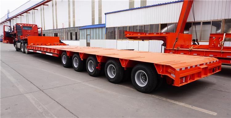 Stepped Trailer - 5 Axle 90 Ton Step Deck Trailer for Sale