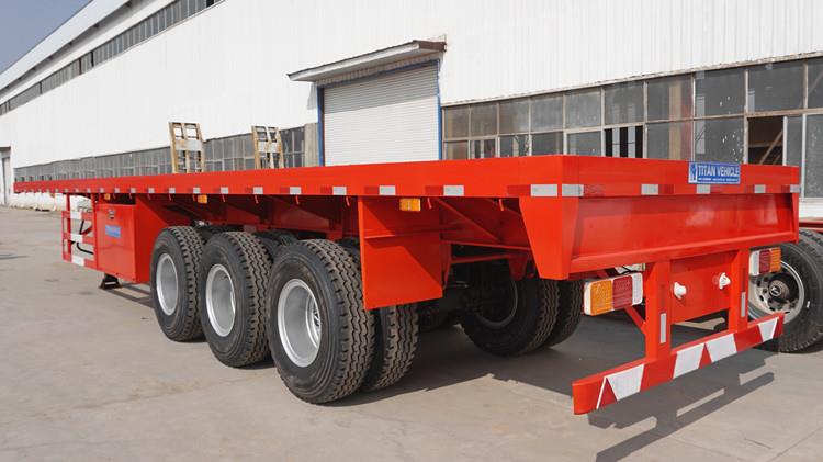 Tri Axle Flatbed Trailer for Sale - TITAN Vehicle