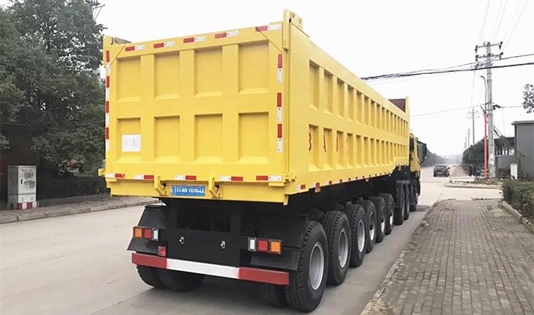 6 Axle 80 Ton Dump Truck Trailer for Sale