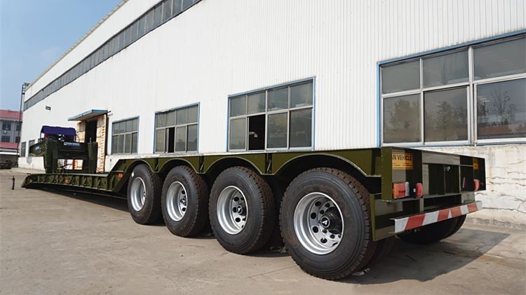 4 Axle 100 Ton Detachable Gooseneck Trailer for Sale in Nigeria
