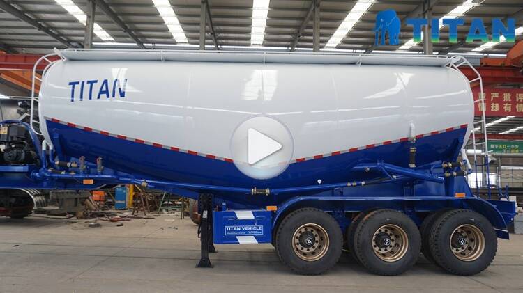 Tri Axle Bulk Cement Transport Trailer for Sale in Sudan