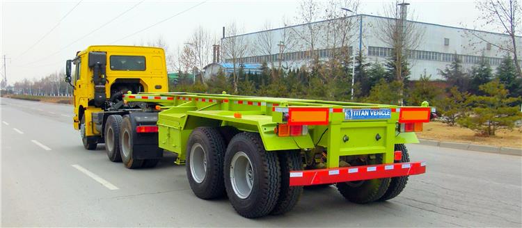 2 axle 20 foot container chassis trailer