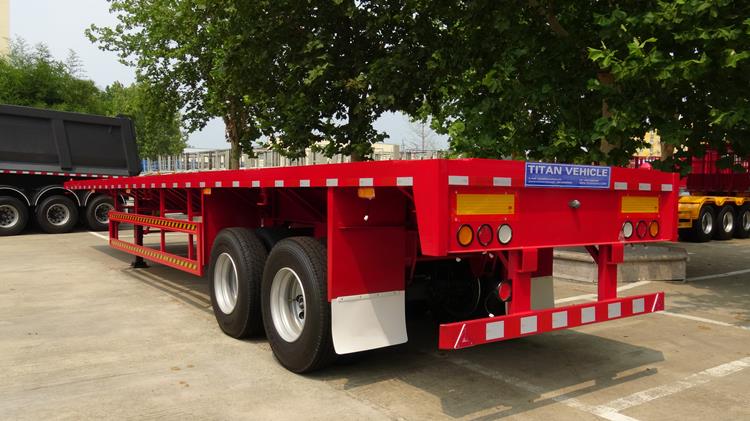 2 Axle 40 ft Flatbed Trailer for Sale in Tanzania - TITAN Vehicle
