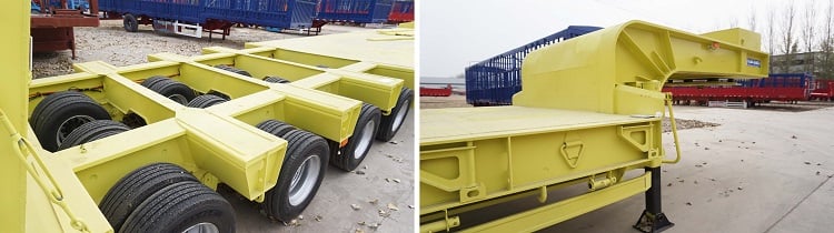 Hydraulic 4 Line 8 Axle Low Bed Trailer for Sale near me in Zambia