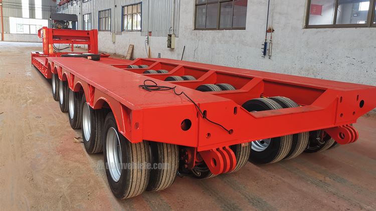 Front Loading Hydraulic Lowboy Trailer for Sale in Nigeria