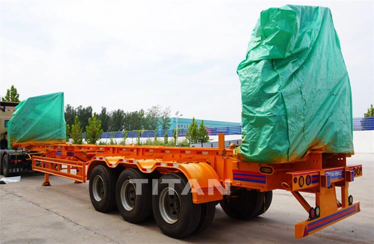 Tri Axle Container Side Crane Trailer Price