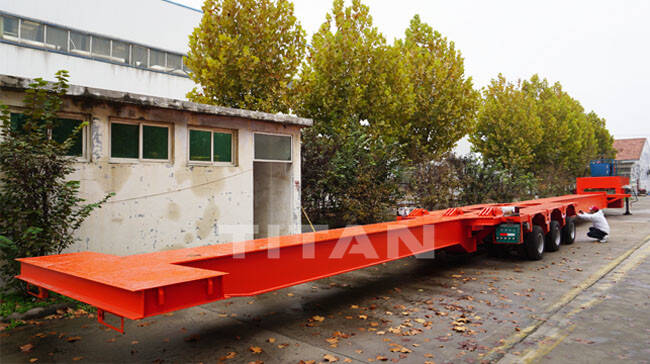 64M Extendable Trailer for Wind Blades Transport for Sale