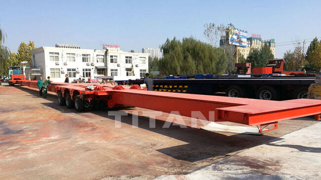 64M Extendable Trailer for Wind Blades Transport for Sale