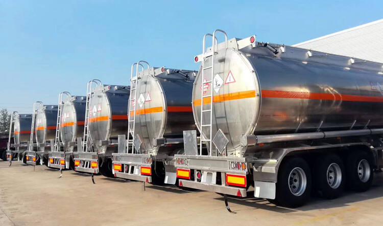 3 Axle Aluminum Tanker Trailer Price Manufacturer