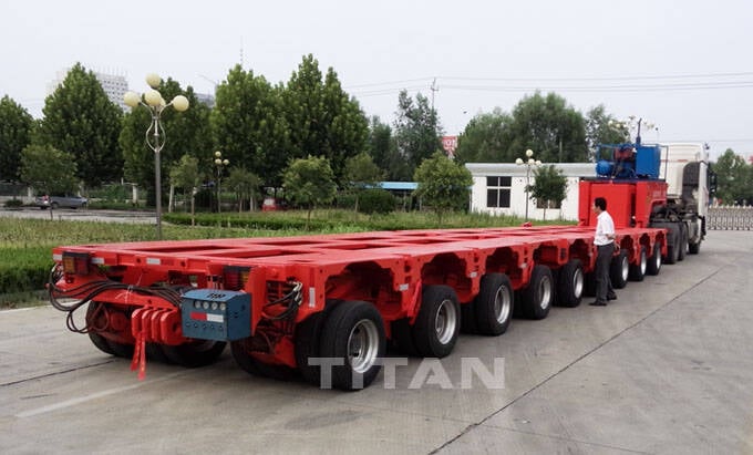 200 Ton Modular Trailer for Sale in Sudan - TITAN Vehicle