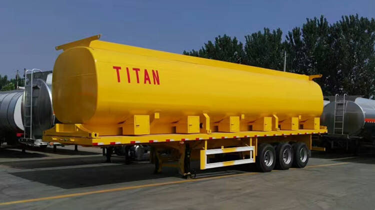 50000 Liters Fuel Tanker Trailer with Flatbed