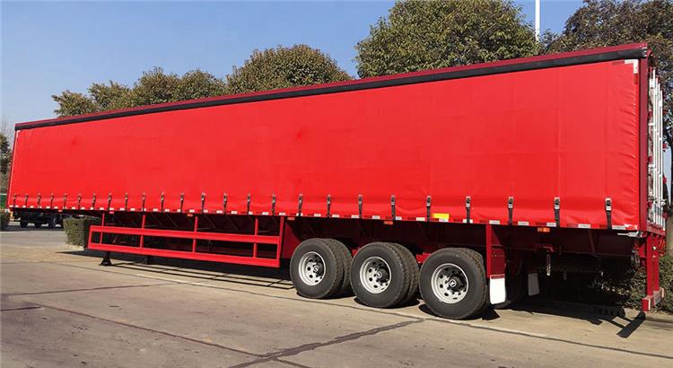 53ft 3 Axle Side Curtain Semi Trailer for Sale in Mauritius