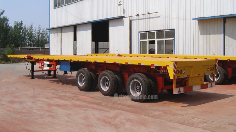 Tri Axle Extendable Flatbed Semi Trailers for Sale in Sudan