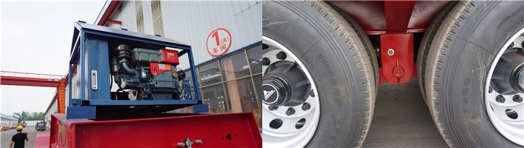 3 Axle 80ton Low Bed Gooseneck Trailer for Sale in Cayman Islands