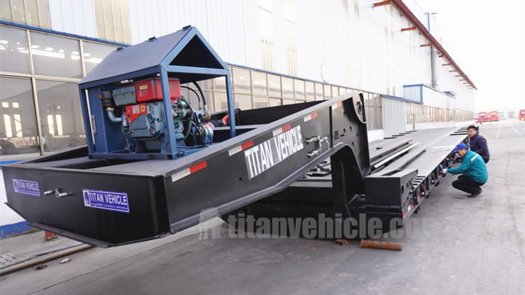100T Low Bed Gooseneck Trailer for Sale in Namibia